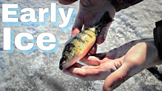 The Ice Fishing STRUGGLE (Early Ice)