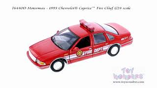 76440D Motormax - 1993 Chevrolet® Caprice™ Fire Chief 1/24 scale