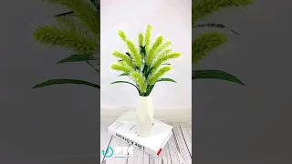 Origami Flower DIY || Origami Grass Pot 🌱🌲 #viral #trending #art #artandcraft