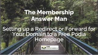 Setting up a Forward or Redirect for Your Website to a Free Podia Homepage