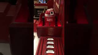 Bringing our droid to life at the Droid Depot at Walt Disney World!