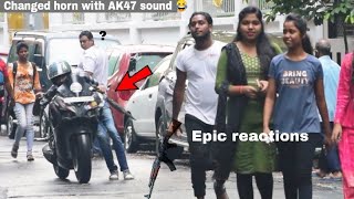 BIKE HORN PRANK (AK47 HORN) 😂 | PRANKS IN KOLKATA | YouTube Jokers 2022 | PART 3