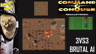 /Command & Conquer Remastered/ (Skirmish) 3VS3 BRUTAL AI  I X - Fighters - Inspired... I