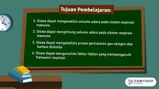 VOLUME UDARA, PERTUKARAN GAS DAN FREKUENSI RESPIRASI BIOLOGI SMA KELAS XI  (PERTEMUAN 2)