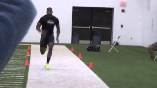 2014 West Virginia Pro Day: Noel Devine's 4.25 40 Yard Dash