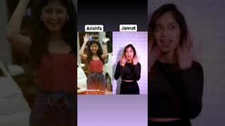 Arishfa Khan VS Jannat Zubair Battle || New Instagram Reels || #shorts #youtubeshorts #ytshorts