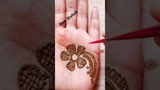 New Flower mehndi design #shorts​ #shortsfeed​ #trending​ #design​ #ytshorts​​ #youtubeshorts​ #art​