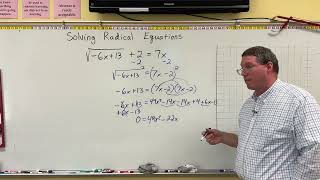 College Algebra - Solving Radical Equations - Example 2