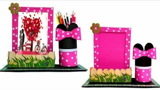 Paper Craft ideas/paper craft/teacher's day gift ideas/teacher's day special/pen holder/photo frame