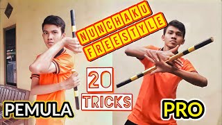 WAJIB TAU⚠️ INILAH 20 Trik Nunchaku Freestyle : PEMULA & PRO