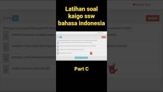 latihan soal kaigo ssw bahasa indonesia c