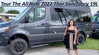 Tour the 2022 Thor Sanctuary / Tranquility 19L B-Class RV on the Mercedes 4X4 2500 Diesel Platform