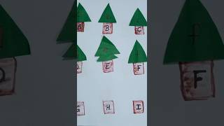 #shorts #diy #christmas #nocostdiy #chritmastree #alphabet  #learningactivities #youtubeshorts