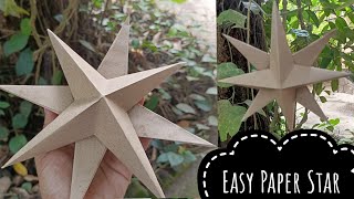 Easy Xmas Star Making | Paper Star MakingTutorial