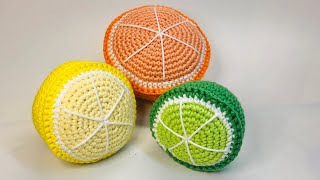 Amigurumi: Citrus Fruits Crochet! Lemon Orange, Presentation of results, Pattern info in description