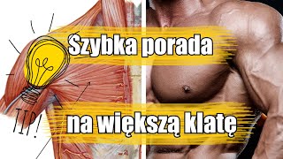 SZYBKA PORADA: PROSTE ĆWICZENIE NA WIĘKSZĄ KLATĘ