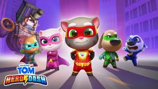 Talking Tom Hero Dash Live Funny Gameplay 😂😎