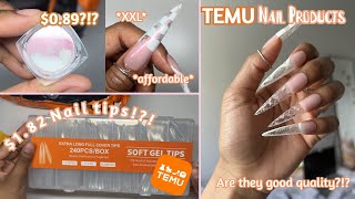 TEMU Nail PRODUCTS! | Testing AFOFDABLE TEMU Nail Products!