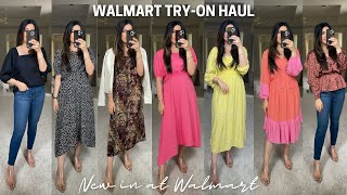 WALMART SPRING + SUMMER TRY-ON 2021 | MIDI DRESSES + TOPS | NEW ARRIVALS #WalmartFashion