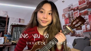 I love you so the walters- ukulele tutorial