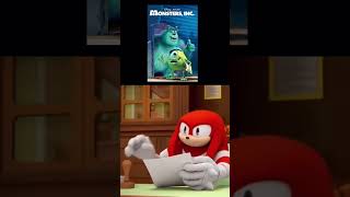 Knuckles Ranks Monster’s Inc Movies #disneypixar #monstersinc #youtubeshorts #viral #knuckles #memes