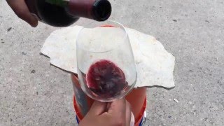 CSI-Absolute Clean - "During" Sample Wine Spill - Limestone Tile Pt 2 of 4