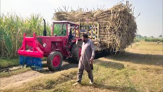 New Belarus Tractor Action 2023 | Great Tractor Stunt in Village | Double Tractor Pull Out Trolley