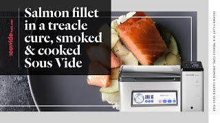 Salmon Fillet In A Treacle Cure, Smoked & Cooked Sous Vide