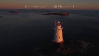 Sakonnet Lighthouse - Rhode Island USA, Phantom 4 Camera Drone