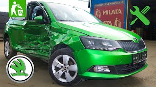 Bouraná Škoda Fabia 3 na díly - AUTOVRAK TÝDNE | Autovrakoviště Milata