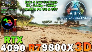 ARK: Survival Ascended | RTX 4090 | Ryzen 7 9800X3D | 4K - 1440p - 1080p | Epic & Low Settings