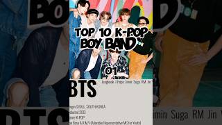 Top 10 k-pop Boy bands #korean #kpop #shorts