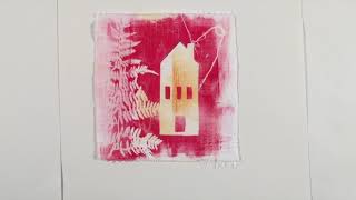 Gelatin Printing on Fabric with Linda Germain