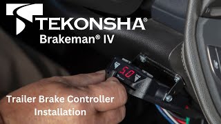 How To Install Tekonsha® Brakeman® IV: Compact Electric Trailer Brake Controller 8507120 - Plug&Play