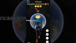 I Found Pumpkin Head Girl 🎃💃🏻😳😱😲 On Google Earth #shorts #google #googleearth #googlemaps #viral