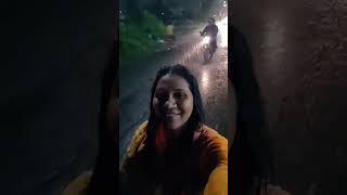 our rain ride #kaavaalaa #trending song #reels #rainy #rain #ride #travelvlog #rainvlogs #havefun