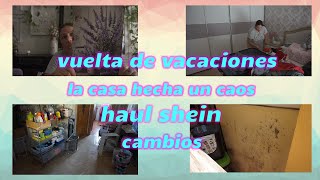 fin de vacaciones, haul de shein, la casa esta hecha un caos!!!!!!