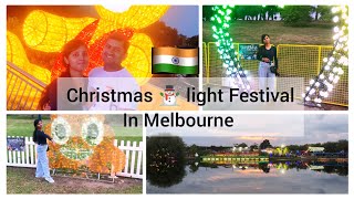 Christmas lights festival at Jeelong Melbourne l Indian couple in Melbourne Australia ✌️