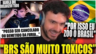 TARIK REAGE AOS BRS ZARALHANDO O BOOSTIO e PERDE TUDO COM A ZOAÇÃO APÓS A FURIA AMASSAR A 100T