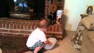 Aaron playing at grandma Sue's