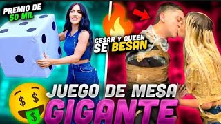 CESAR BESÓ A QUEEN 😨 JUEGO DE MESA GIGANTE ✨ Kimberly Loaiza