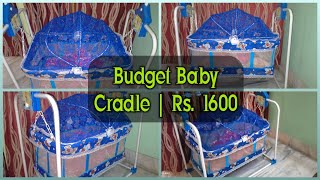 AMAKART New Born Baby Premium Jhulla with Mosquito Net | Baby Cradle |  Best in Market | English