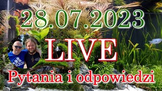 LIVE akwarystyczny 28.07.23. Pytania i odpowiedzi. Damian Lewiński.