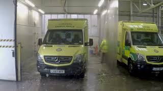 See 'Make Ready' teams in action cleaning ambulances