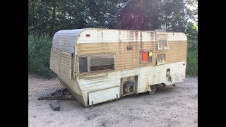 Abandoned: DESTROYED Travel Trailer