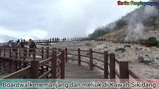 Spot Baru! Sensasi Board Walk Kawah Sikidang Dieng