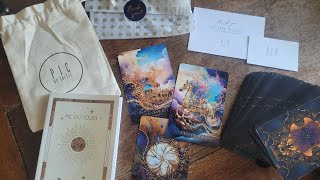 Unboxing & Reviewing the Extraordinarily beautiful 🎠Pic Du Soleil Tarot Deck #unboxing #tarotreview