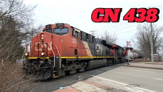 CN 438 departing Windsor. 1-27-2024