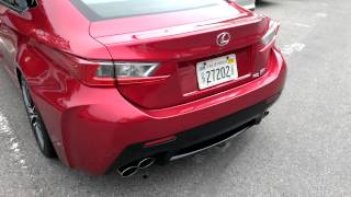 Lexus RC F at car week on Monterrey CA