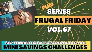 Cash Stuffing Mini Savings Challenges $50 | Frugal Friday Vol. 67🎉